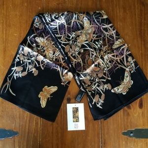Silk japanese butterfly scarf